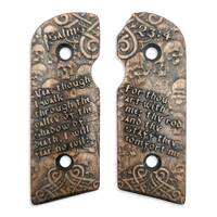 Kimber Solo maple grips - Psalms 23:4 / hand-painted