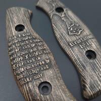 Revelation 19:11 New - Spyderco Mule Team, Mule Team 2 Knife Scales by Svechnikov Knives