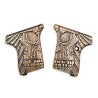 Seecamp LWS-25/32 maple grips - Rise Up Skull / hand-painted