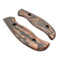 Spyderco Mule Team/2 maple handle scales - Roughness Bronze / hand-painted