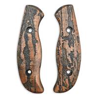 Spyderco Mule Team/2 maple handle scales - Roughness Bronze / hand-painted