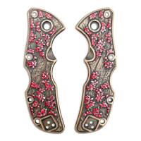 Cold Steel Mini Recon-1 maple handle scales - Sakura / hand-painted