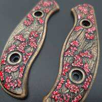 Sakura - Spyderco Mule Team, Mule Team 2 Knife Scales by Svechnikov Knives