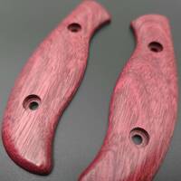 Spyderco Mule Team/2 amaranth handle scales - Traditional / hand-painted