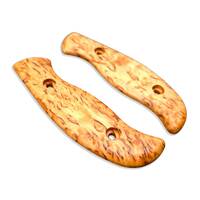 Spyderco Mule Team/2 karelian birch handle scales - Traditional / hand-painted