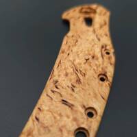 Zero Tolerance ZT 0308 karelian birch handle scales - Traditional / hand-painted