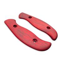 Spyderco Mule Team/2 padauk handle scales - Traditional / hand-painted