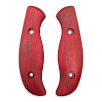 Spyderco Mule Team/2 padauk handle scales - Traditional / hand-painted