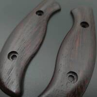Spyderco Mule Team/2 wenge handle scales - Traditional / hand-painted