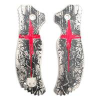 Trash Polka Cross - Zero Tolerance ZT 0350 Knife Scales by Svechnikov Knives
