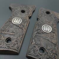 Beretta 92 Full-Size Maple Grips - 500 Anniversary / Hand-painted