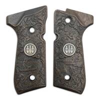 Beretta 92 full-size maple grips - 500 Anniversary / hand-painted