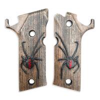 Beretta 92X Performance maple grips - Black Widow / hand-painted