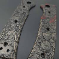 Deathless Dark - Chaves Blue Label Redencion 229 Knife Scales by Svechnikov Knives