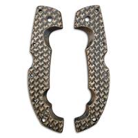 Cold Steel Voyager Extra Large maple handle scales - Dragon Scales / hand-painted