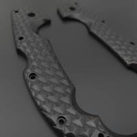 Dragon Scales Black - Cold Steel Voyager Extra Large Knife Scales by Svechnikov Knives