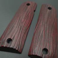 1911 Full-Size Maple Grips - Fibers Dark Blood / Hand-painted
