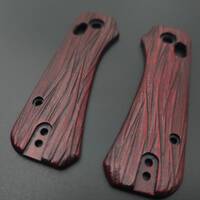 CIVIVI Baby Banter 2 maple handle scales - Fibers Dark Blood / hand-painted