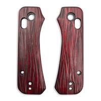 CIVIVI Baby Banter 2 maple handle scales - Fibers Dark Blood / hand-painted