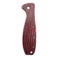 ESEE Zancudo maple handle scales - Fibers Dark Blood / hand-painted