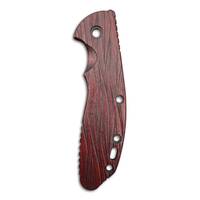 Hinderer XM-24 maple handle scales - Fibers Dark Blood / hand-painted