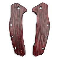 Kershaw Link maple handle scales - Fibers Dark Blood / hand-painted