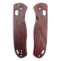 Fibers Dark Blood - Kizer Drop Bear Knife Scales by Svechnikov Knives