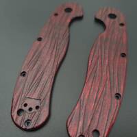 Fibers Dark Blood - Ontario RAT 1.5 Knife Scales by Svechnikov Knives