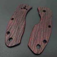 Fibers Dark Blood - Spyderco Ambitious Knife Scales by Svechnikov Knives