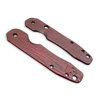 Fibers Dark Blood - Spyderco Smock Knife Scales by Svechnikov Knives