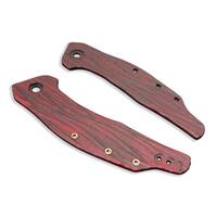 Zero Tolerance ZT 0357 maple handle scales - Fibers Dark Blood / hand-painted