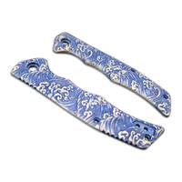 Buck 252 Trunk maple handle scales - Japan Wave / hand-painted