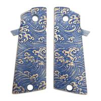 Rock Island M1911 A2 HC maple grips - Japan Wave / hand-painted