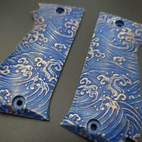 SAR K2 45/45 C maple grips - Japan Wave / hand-painted