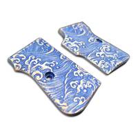 Tanfoglio GT27 maple grips - Japan Wave / hand-painted