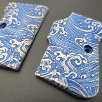 Tanfoglio GT27 maple grips - Japan Wave / hand-painted