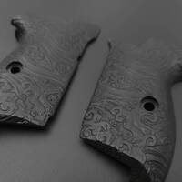 Fort 9 Maple Grips - Japan Wave Black / Hand-painted