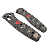 Katana Black Red Coin - Benchmade Mini Barrage 585 Knife Scales by Svechnikov Knives