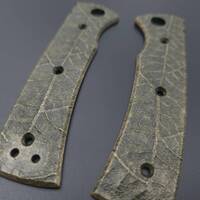 Leaf Dark Green - Chaves Blue Label Redencion 229 Knife Scales by Svechnikov Knives