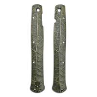 Leaf Dark Green - Cold Steel Ti-Lite 6 Knife Scales by Svechnikov Knives