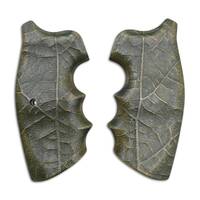 Colt Python maple grips - Leaf Dark Green / hand-painted