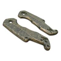 MKM Isonzo maple handle scales - Leaf Dark Green / hand-painted