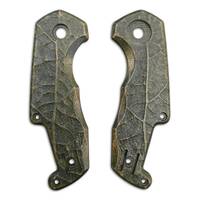 MKM Isonzo maple handle scales - Leaf Dark Green / hand-painted