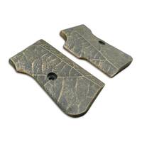 Tanfoglio GT27 maple grips - Leaf Dark Green / hand-painted