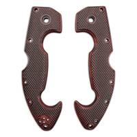 Cold Steel Spartan maple handle scales - Classic V2 Dark Cherry / hand-painted