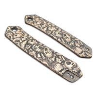CIVIVI Vision FG maple handle scales - Scared Faces / hand-painted