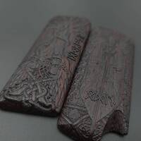 Tokarev TT Wenge Grips - Yggdrasil And Odin / Hand-painted