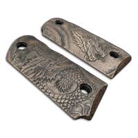 Kimber Micro 9 maple grips - Yin Yang Dragon / hand-painted