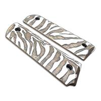 1911 full-size maple grips - Zebra Skin / hand-painted