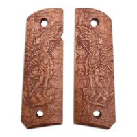 1911 full-size maple grips - Archangel Michael (3138) / hand-painted